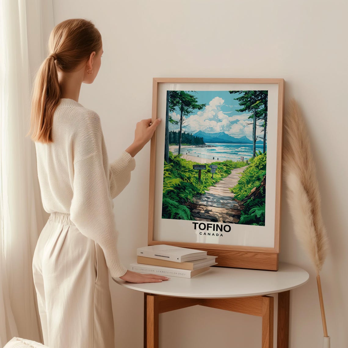 Tofino City Print Tofino Travel Poster Canada Travel Gift Tofino Canada Poster Tofino Gift Canadian Culture - Image 2