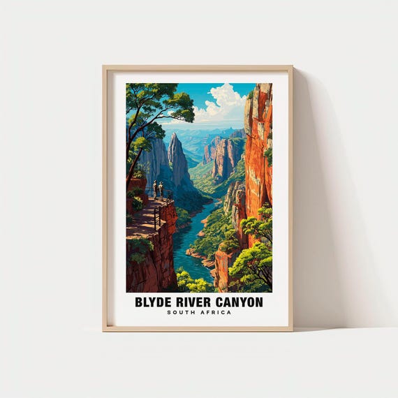 Blyde River Canyon Print South Africa Poster Views Art Charm