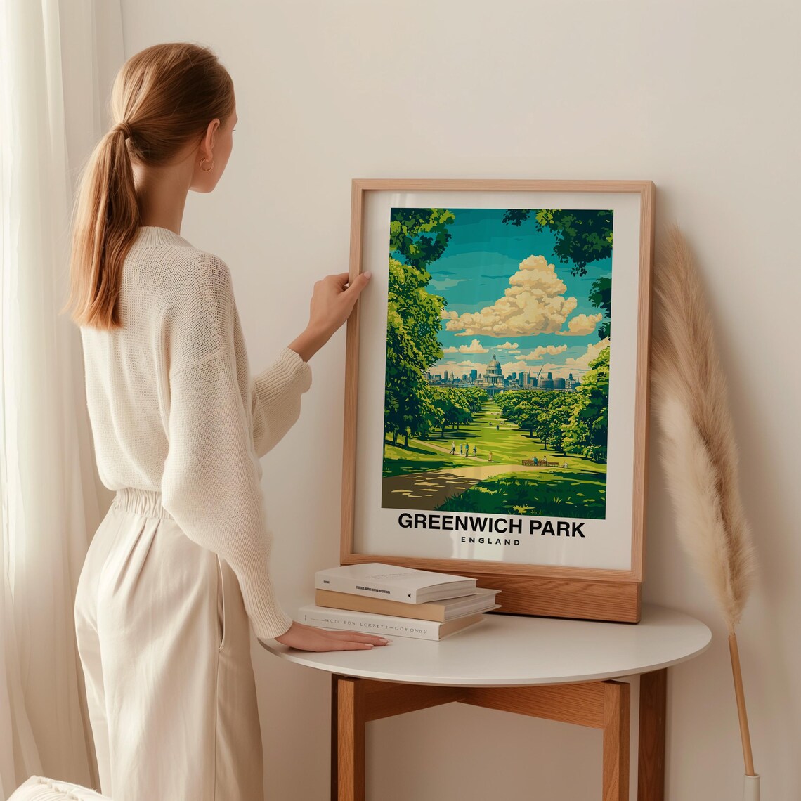 Greenwich Park Print England Poster Travel Wall Art Scenic View London Landmark Royal Observatory Nature Decor Uk Charm Travel Art - Image 2