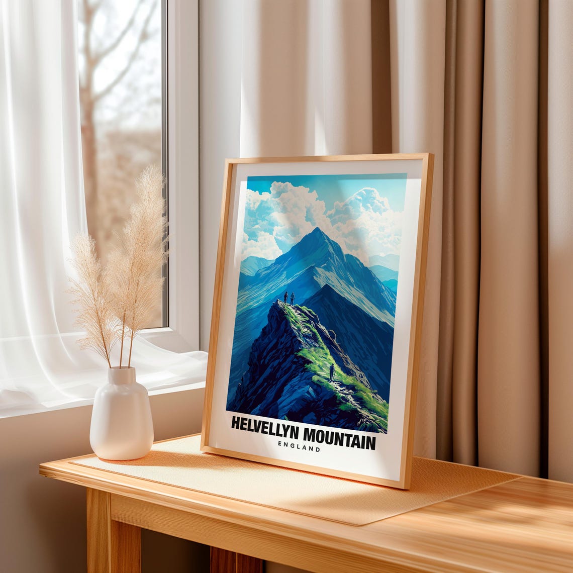 Helvellyn Mountain Print England Poster Helvellyn Views Helvellyn Peaks Helvellyn Trails England Charm Helvellyn Beauty Helvellyn Art - Image 3