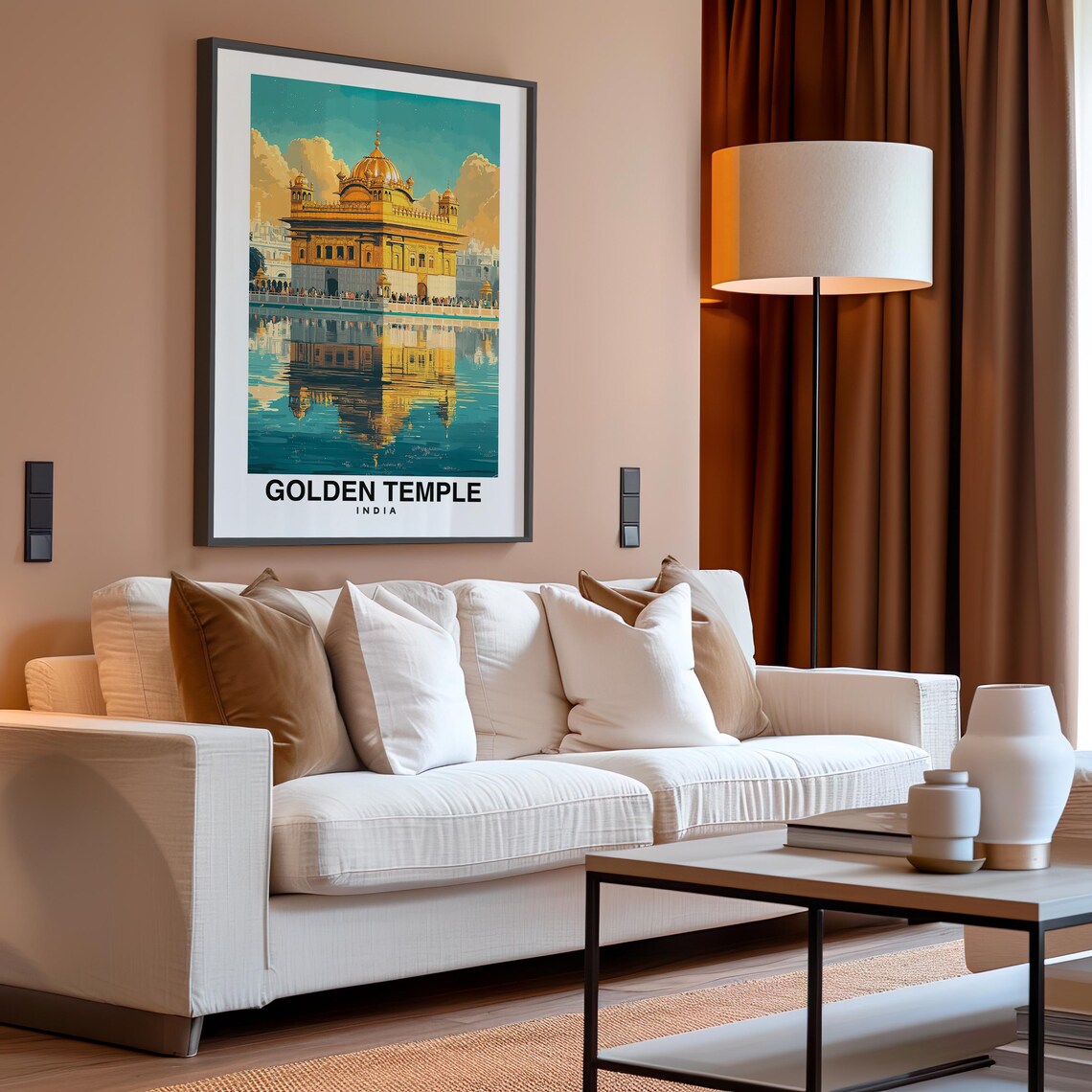 Golden Temple Travel Print Wall Art Amritsar India City Print Golden Temple Travel Gift Golden Temple Poster - Image 4