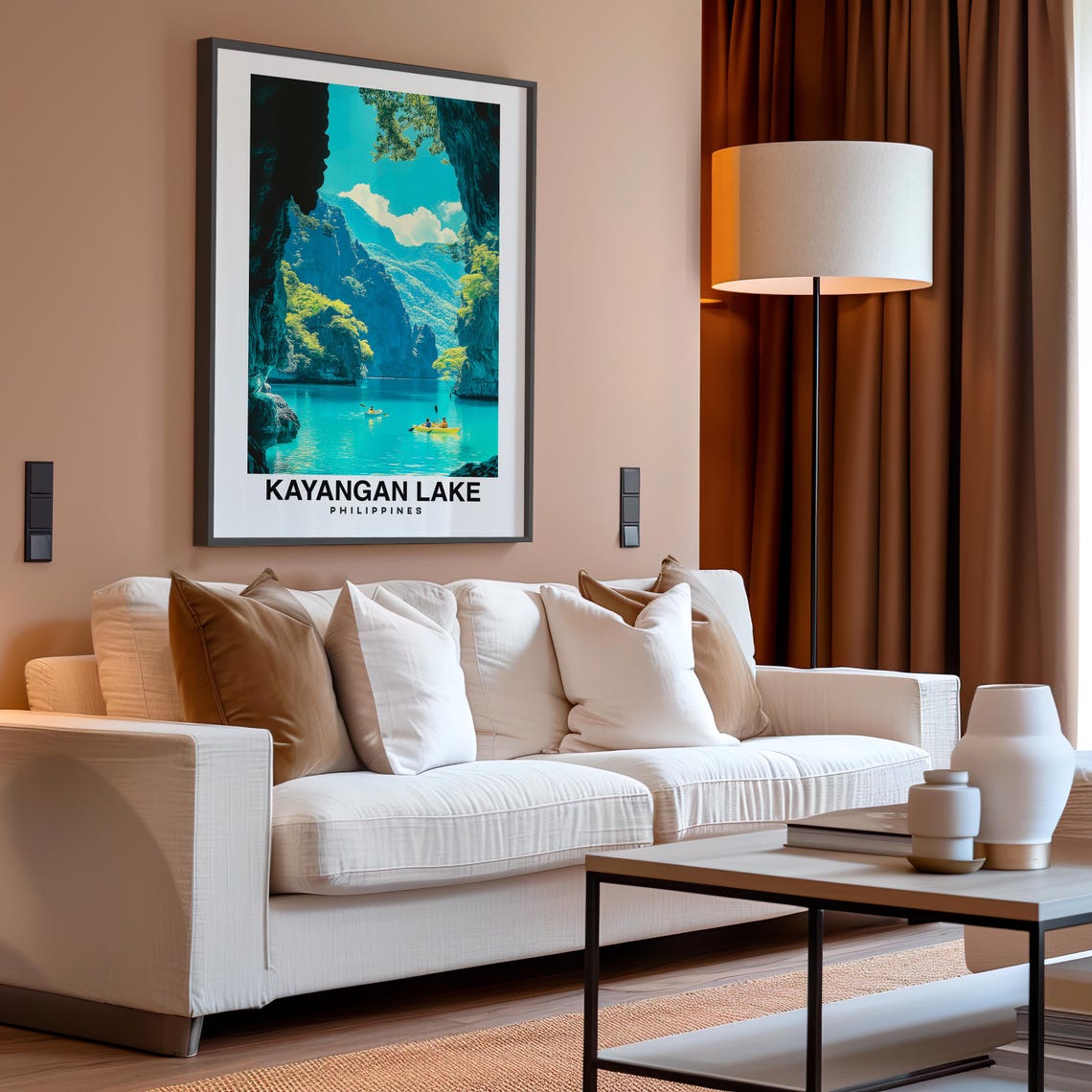 Kayangan Lake Travel Print Wall Art Coron Philippines City Print Kayangan Lake Travel Gift Kayangan Lake Poster - Image 4