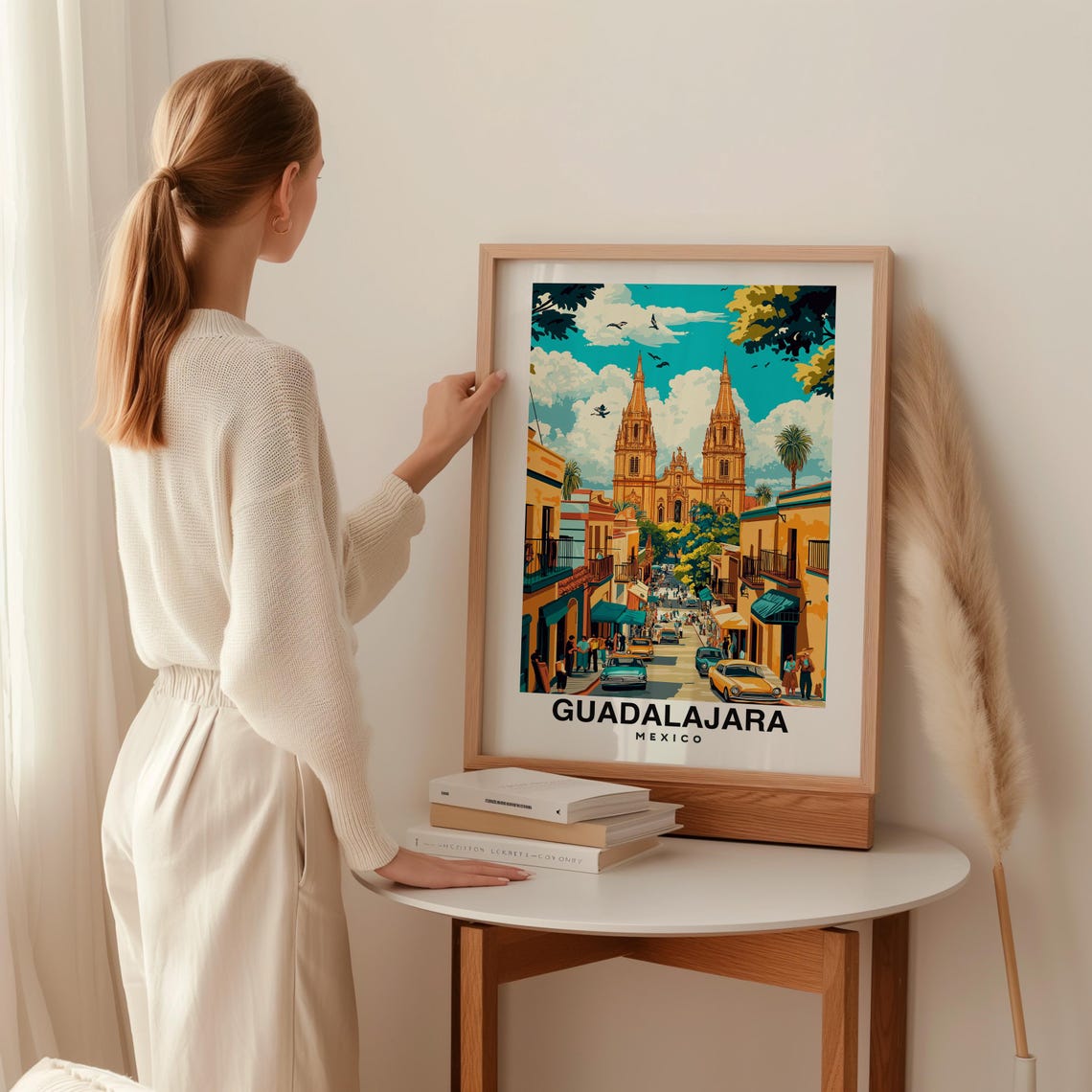 Guadalajara Print Mexico Poster Travel Wall Art Cityscape Print Scenic Art Historic Decor Mexican Culture Travel Poster Mexico Art - Image 2