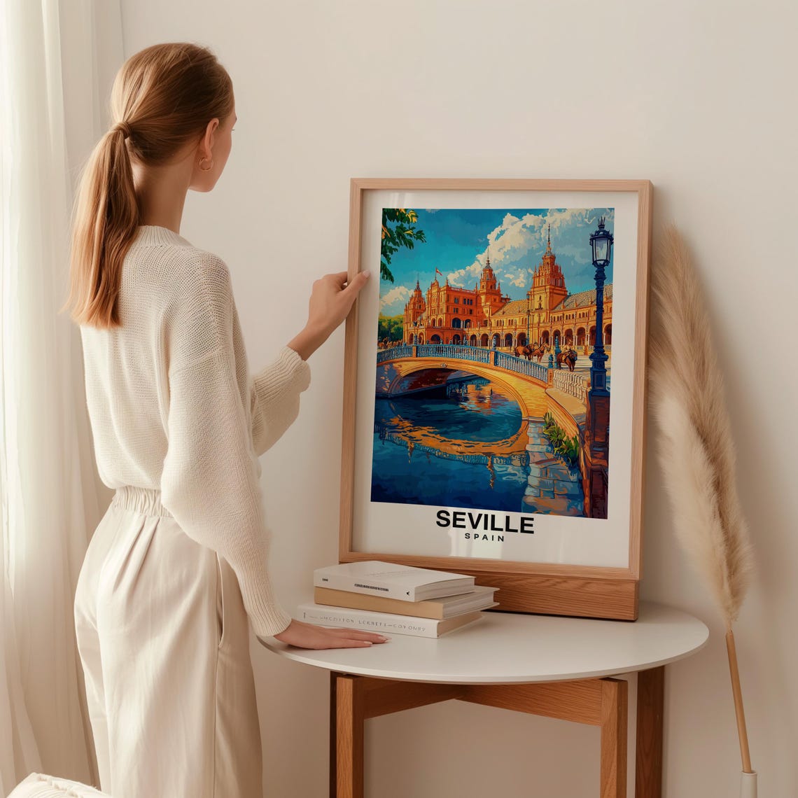 Seville Print Spain Poster Travel Wall Art Scenic View Historic Landmark Andalusian Charm Cathedral Flamenco Culture Europe Poster - Image 2