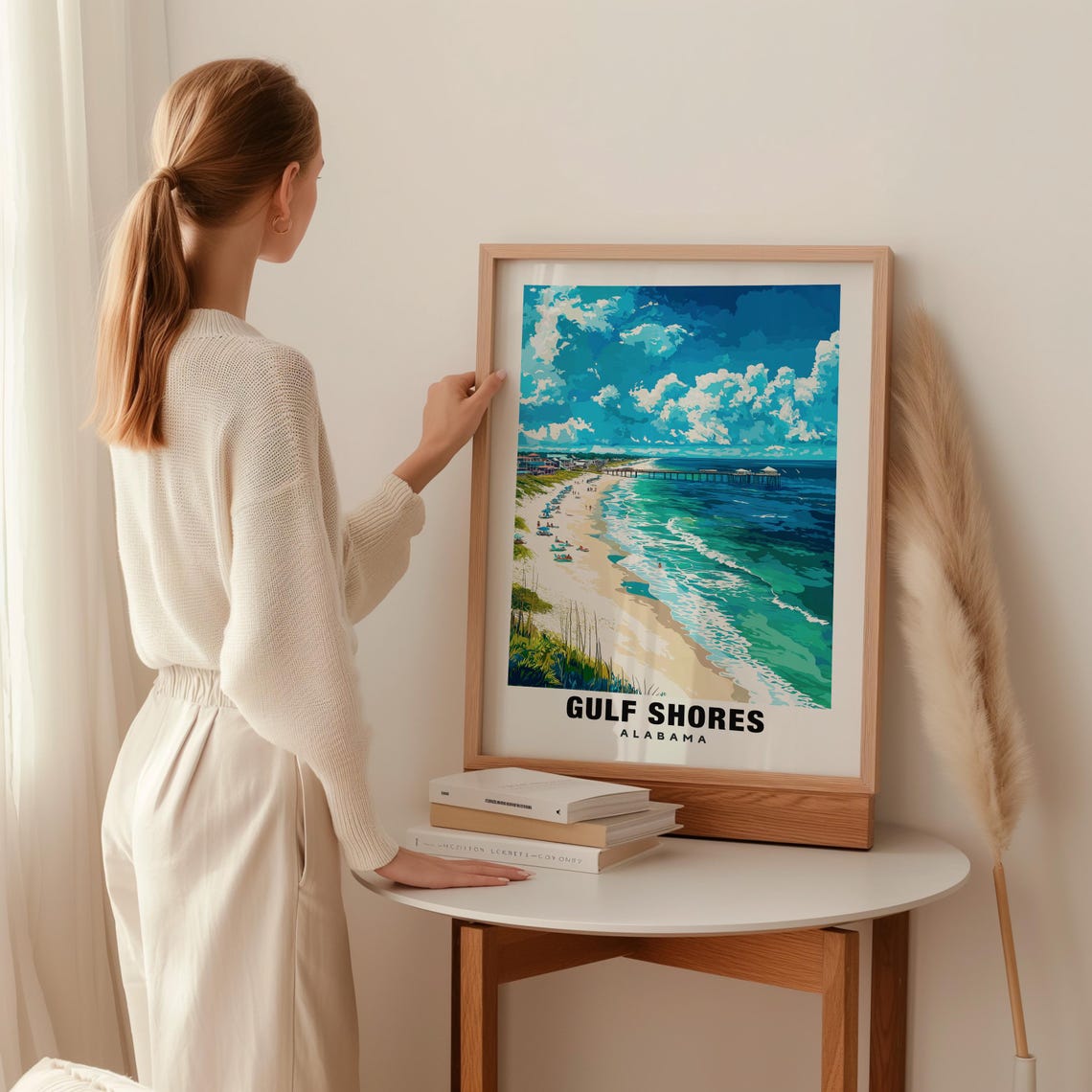 Gulf Shores Print Alabama Poster Gulf Shores Views Gulf Shores Landmarks Gulf Shores City Alabama Charm Gulf Shores Beauty Gulf Art - Image 2