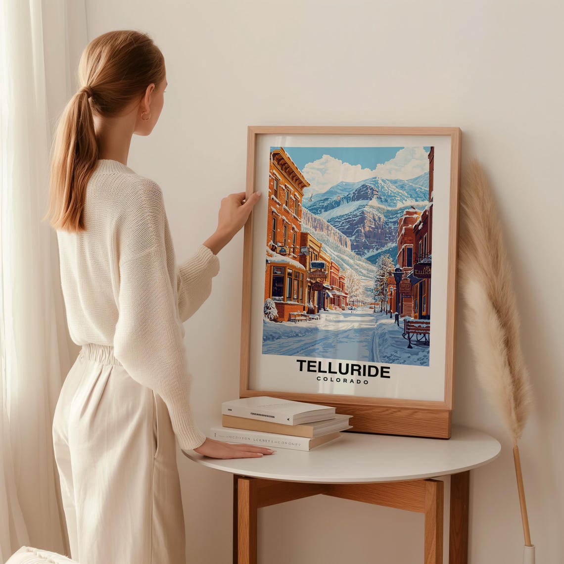 Telluride Travel Print Telluride Ski Poster Colorado Ski Poster Telluride Ski Resort Print Colorado Culture Usa Print - Image 2
