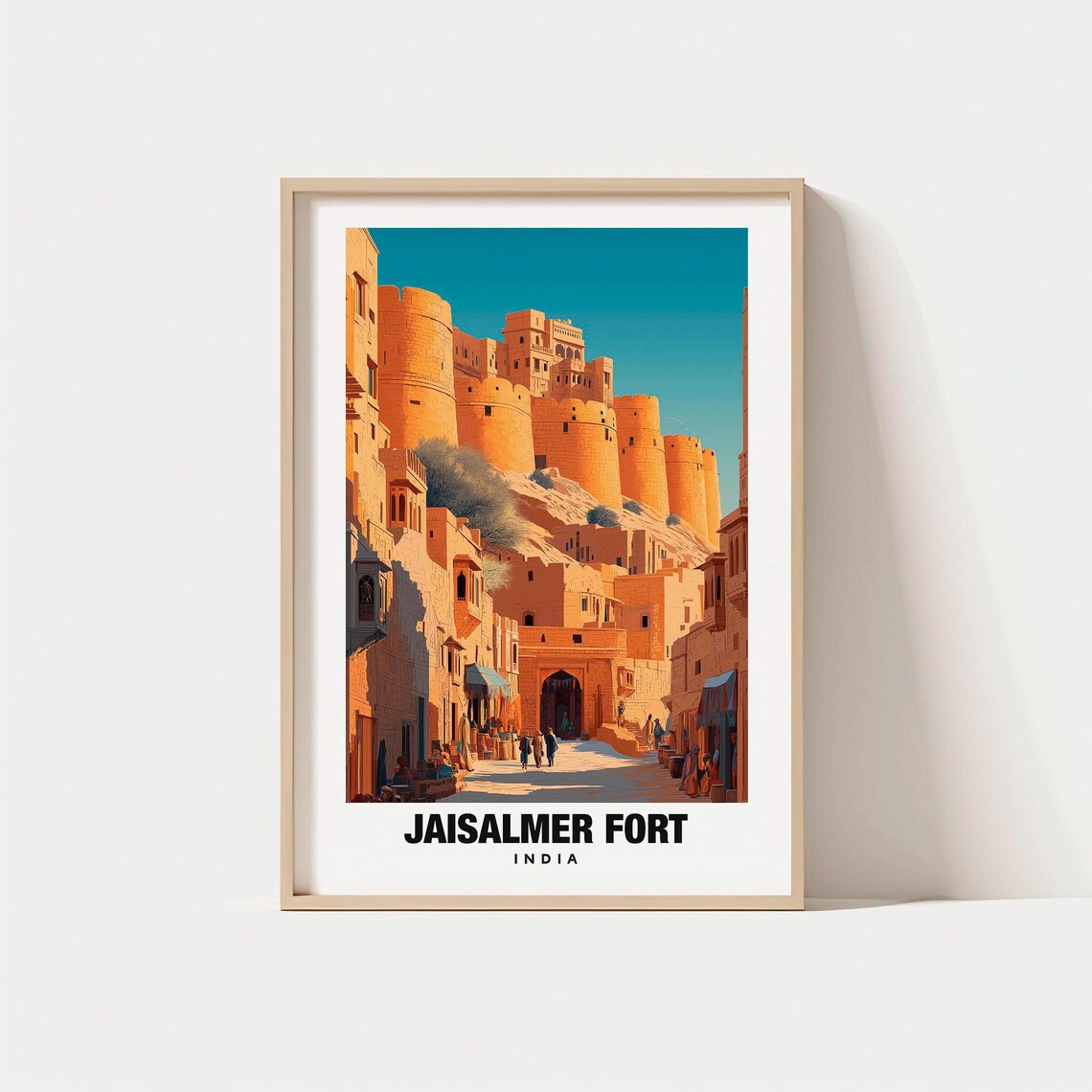 Jaisalmer Fort India Golden Sandstone Historic Desert Poster