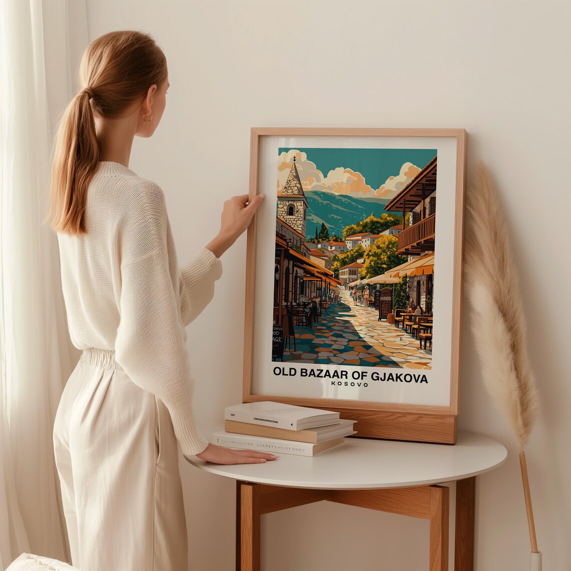 Old Bazaar Of Gjakova, Kosovo City Travel Poster - Image 2