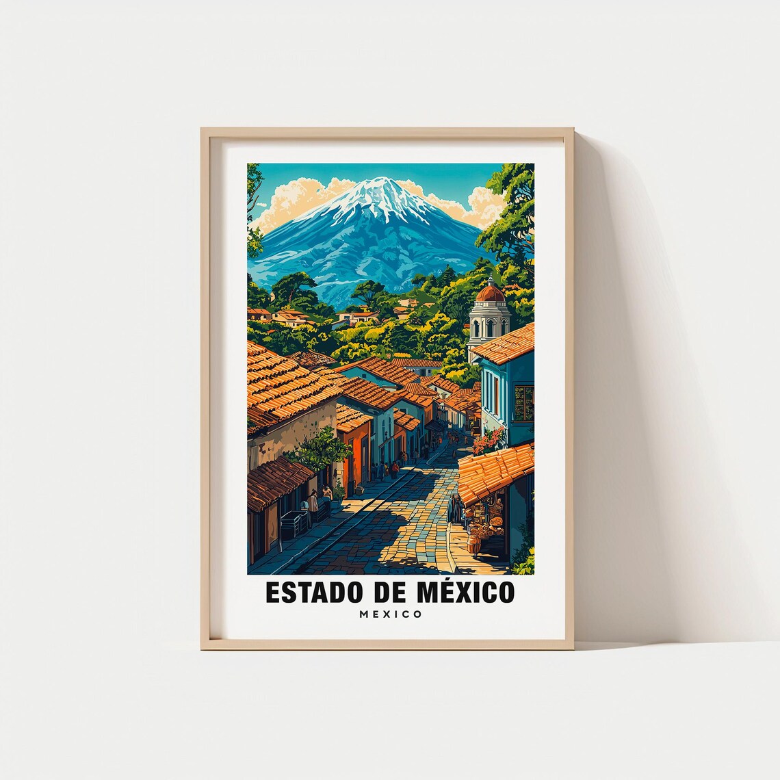 Estado De Mxico Print Mexico Poster Views Art Charm Beauty Historic Scenic Cultural