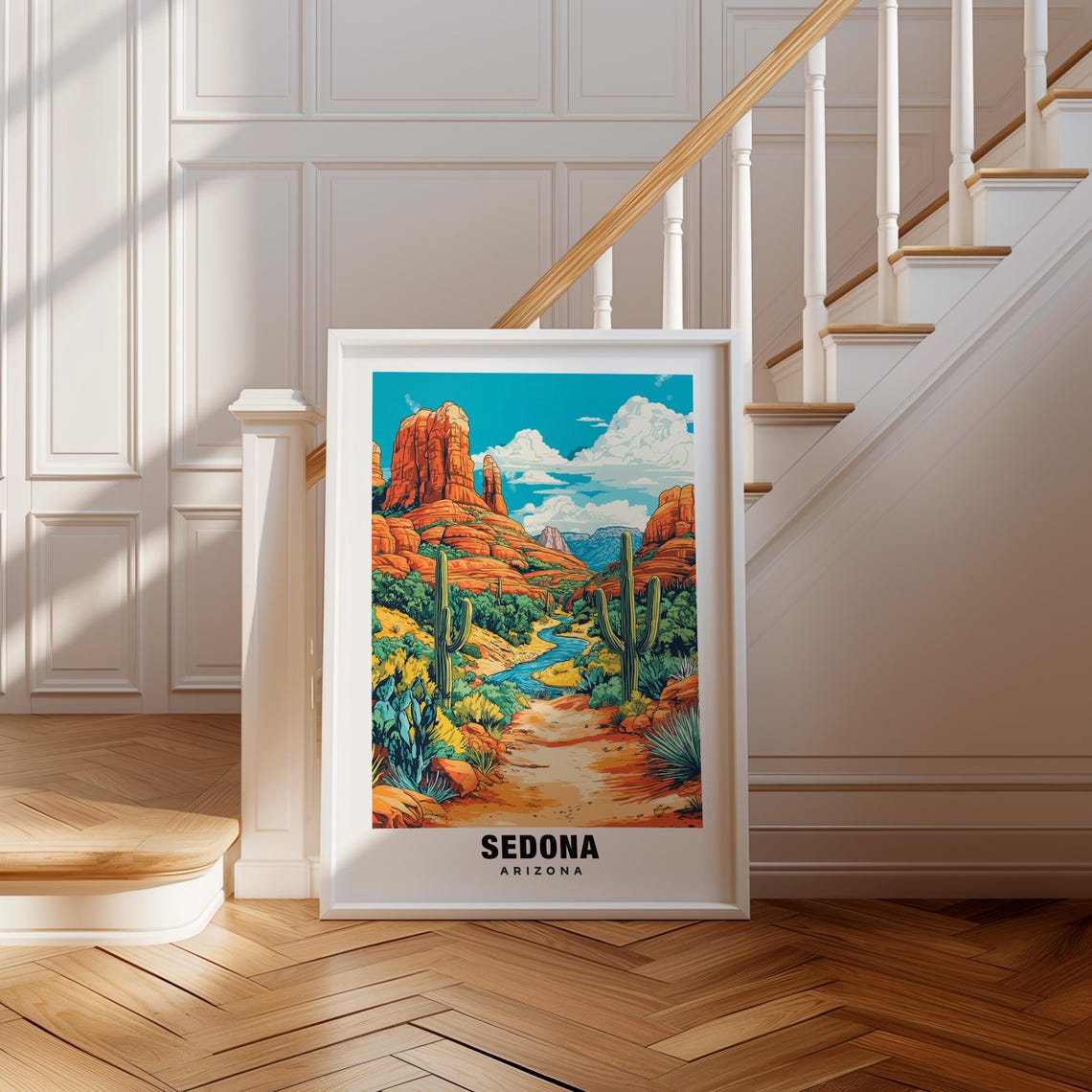 Sedona Print Arizona Poster Sedona Views Sedona Landmarks Sedona City Arizona Charm Sedona Beauty Sedona Art Sedona Heritage