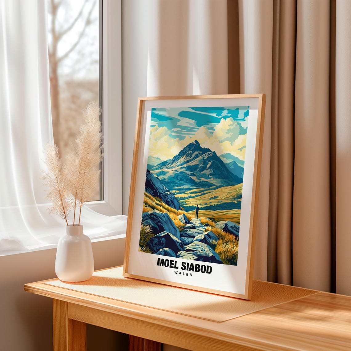 Moel Siabod Print Wales Poster Moel Siabod Views Moel Siabod Peaks Moel Siabod Mountain Wales Charm Moel Siabod Beauty Moel Siabod - Image 3