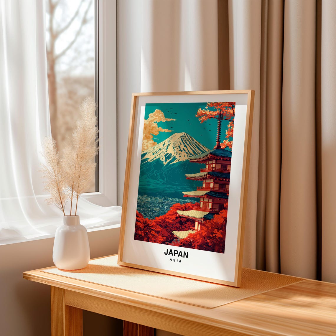 Japan Travel Print Japan Travel Gift City Poster Wedding Gift Birthday Present Asian Culture Japenese Art - Image 3