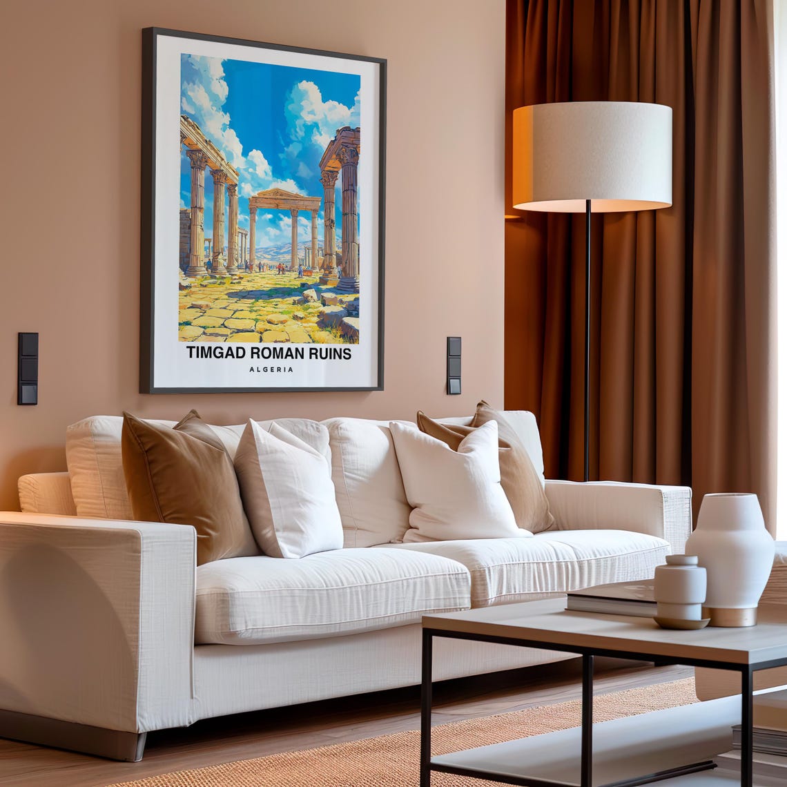 Timgad Roman Ruins Travel Print Wall Art Timgad Algeria City Print Travel Gift Wall Art Algeria Culture Africa Art - Image 4