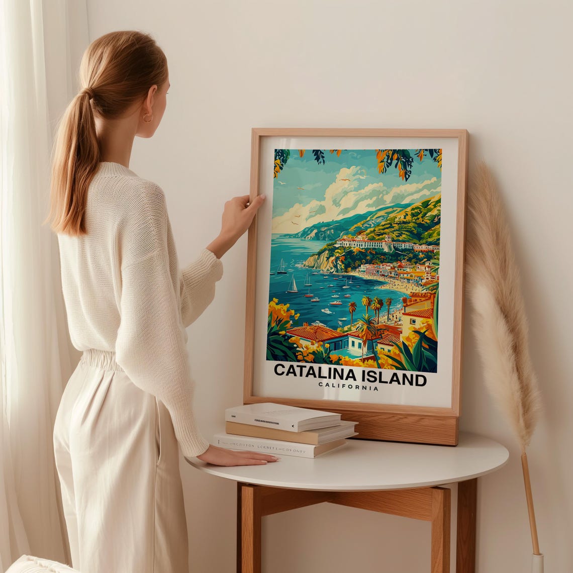 Catalina Island Print California Poster Travel Wall Art Island Print Usa Poster Coastal Art Scenic Decor Ocean Print Travel Poster - Image 2