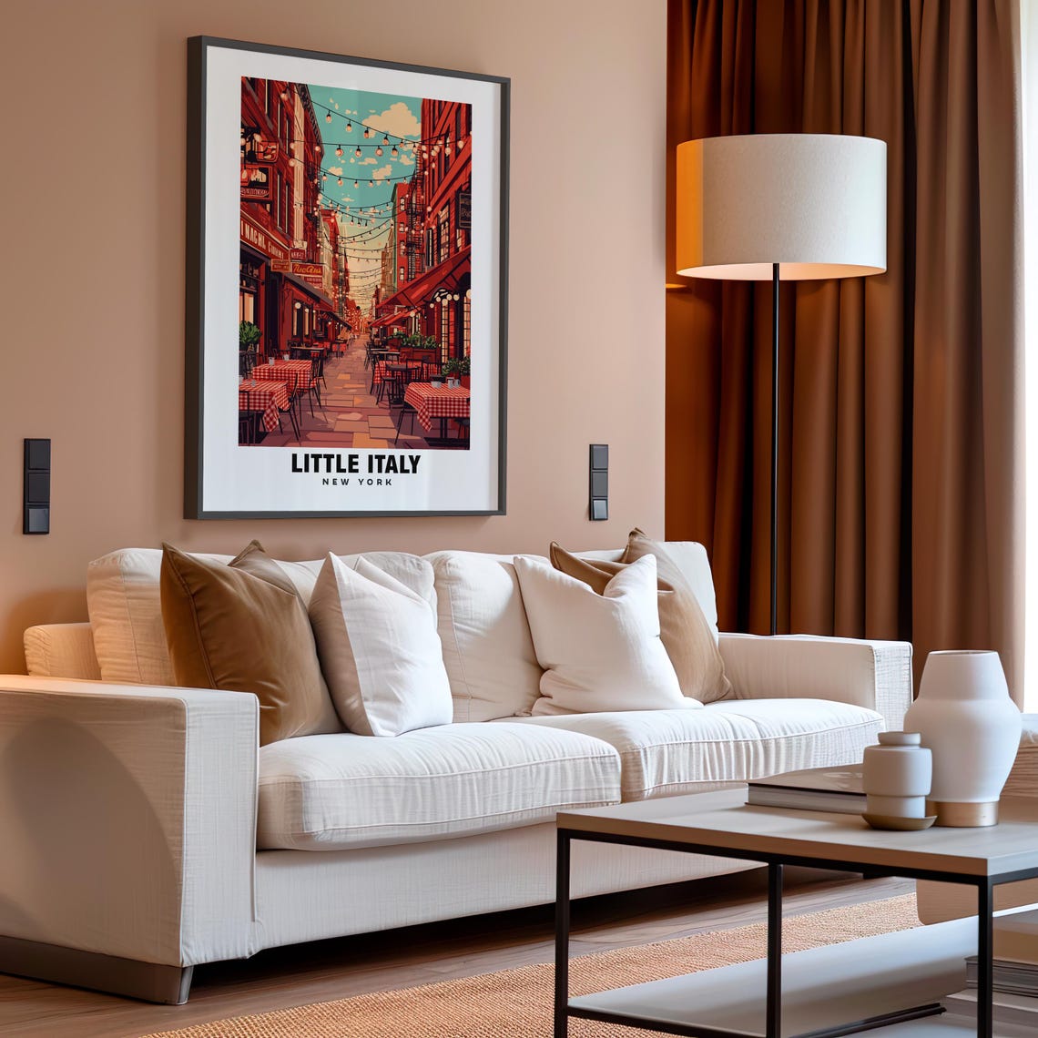 Little Italy Print New York Poster Little Italy Views Little Italy Art New York Charm Italy Beauty Italian Heritage Historic District - Image 4