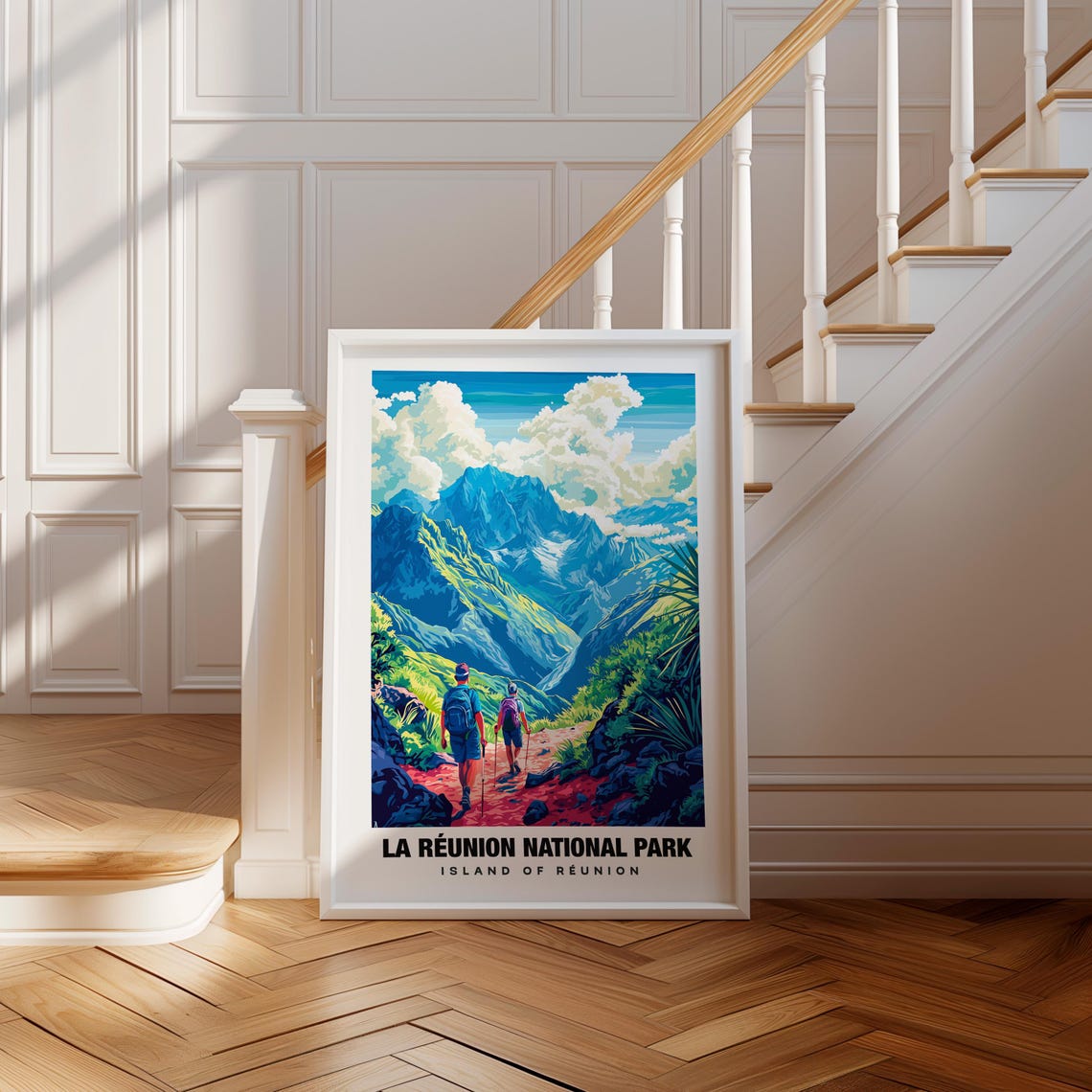 La Runion National Park Print France Poster La Runion Views La Runion Volcano La Runion Trails France Charm La Runion Beauty