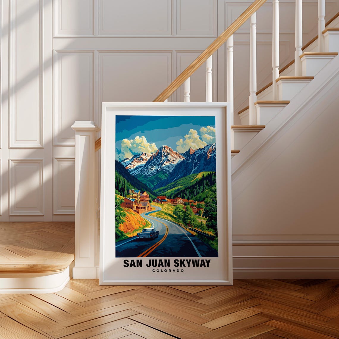 San Juan Skyway Print Colorado Poster San Juan Skyway Views San Juan Skyway Landmarks San Juan Skyway City Colorado Charm San Juan