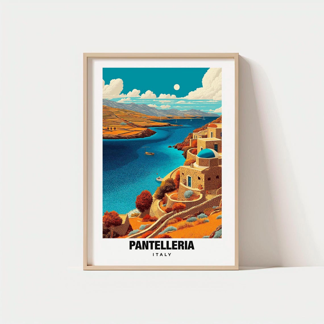Pantelleria Print Italy Poster Island Views Volcanic Beauty Coastal Charm Travel Scenic Escapepantelleria Posterwallart