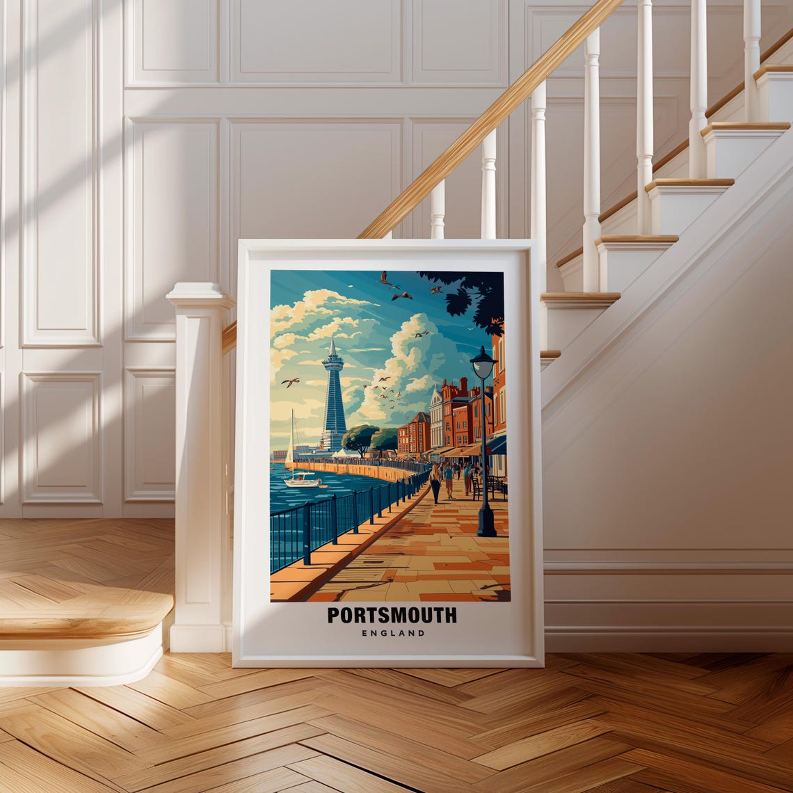 Portsmouth Print England Poster Portsmouth Views Portsmouth Harbour Portsmouth City England Charm Portsmouth Beauty Portsmouth Art