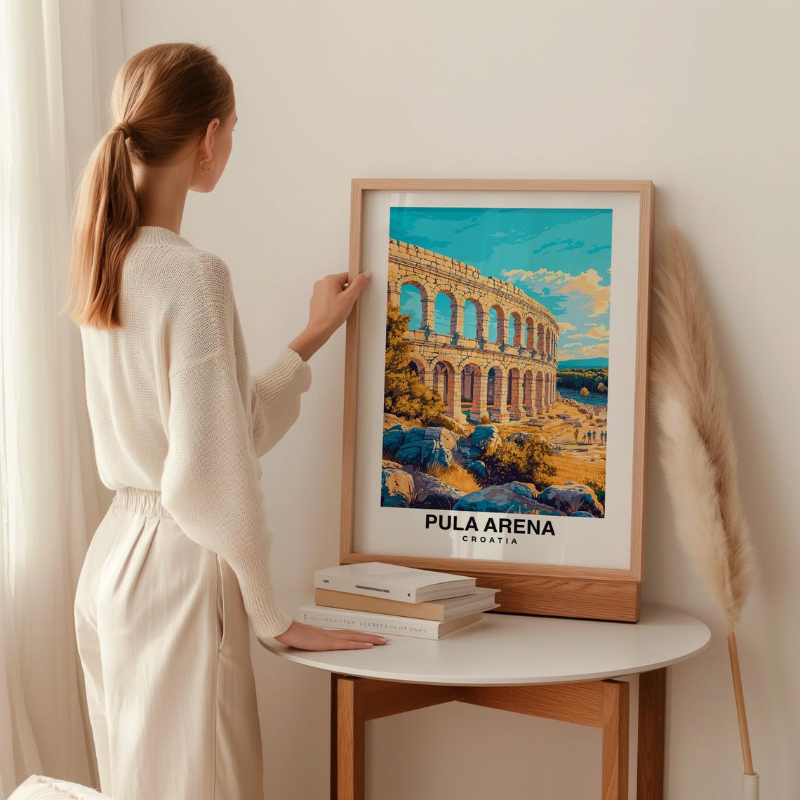 Pula Arena Travel Print Wall Art Pula Croatia City Print Pula Arena Travel Gift Pula Arena Poster Travel Gift Poster - Image 2