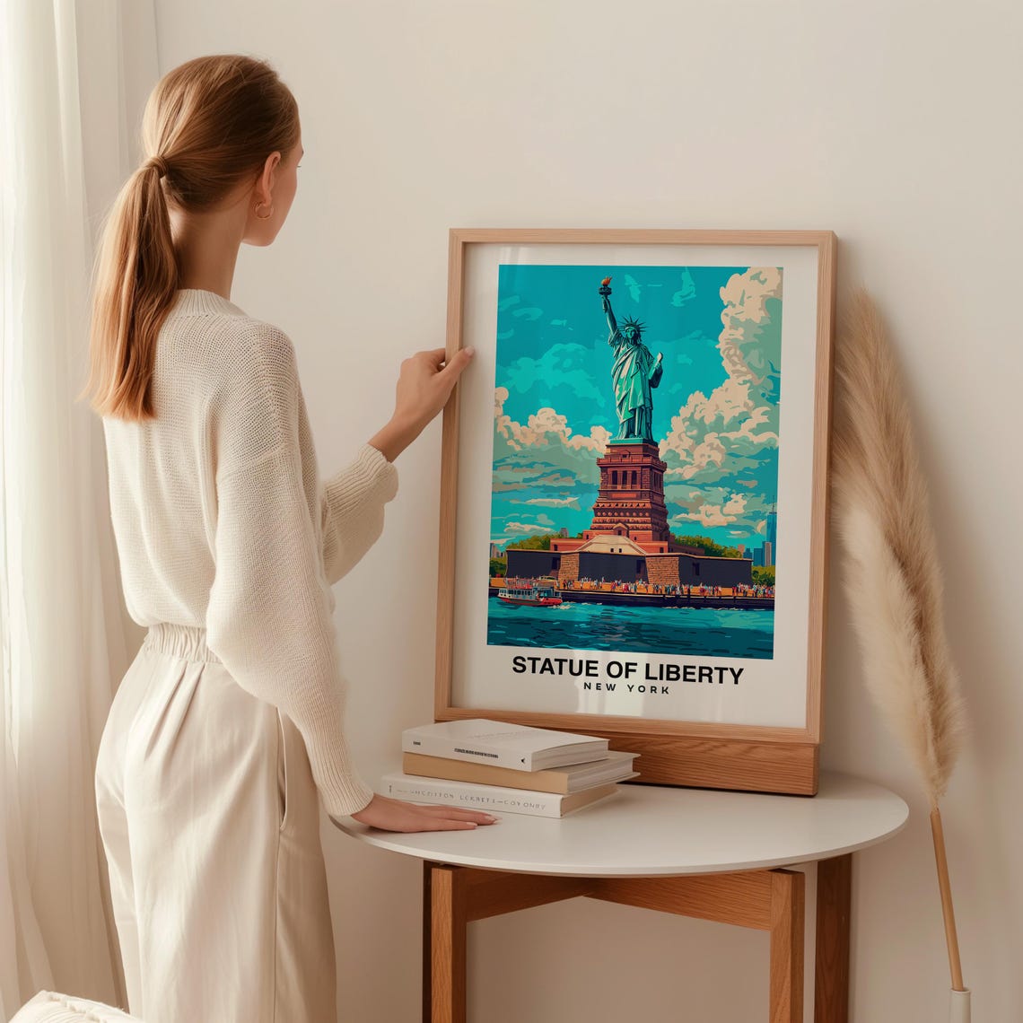 Statue Of Liberty Travel Print Statue Of Liberty United States Travel Gift City Poster Wedding Gift Poster - Image 2