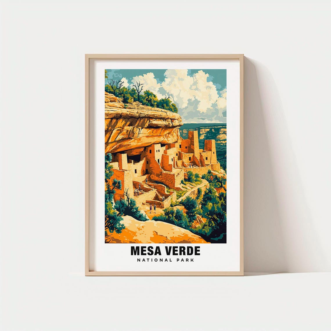 Mesa Verde National Park Ancient Cliff Dwellings Canyon Poster