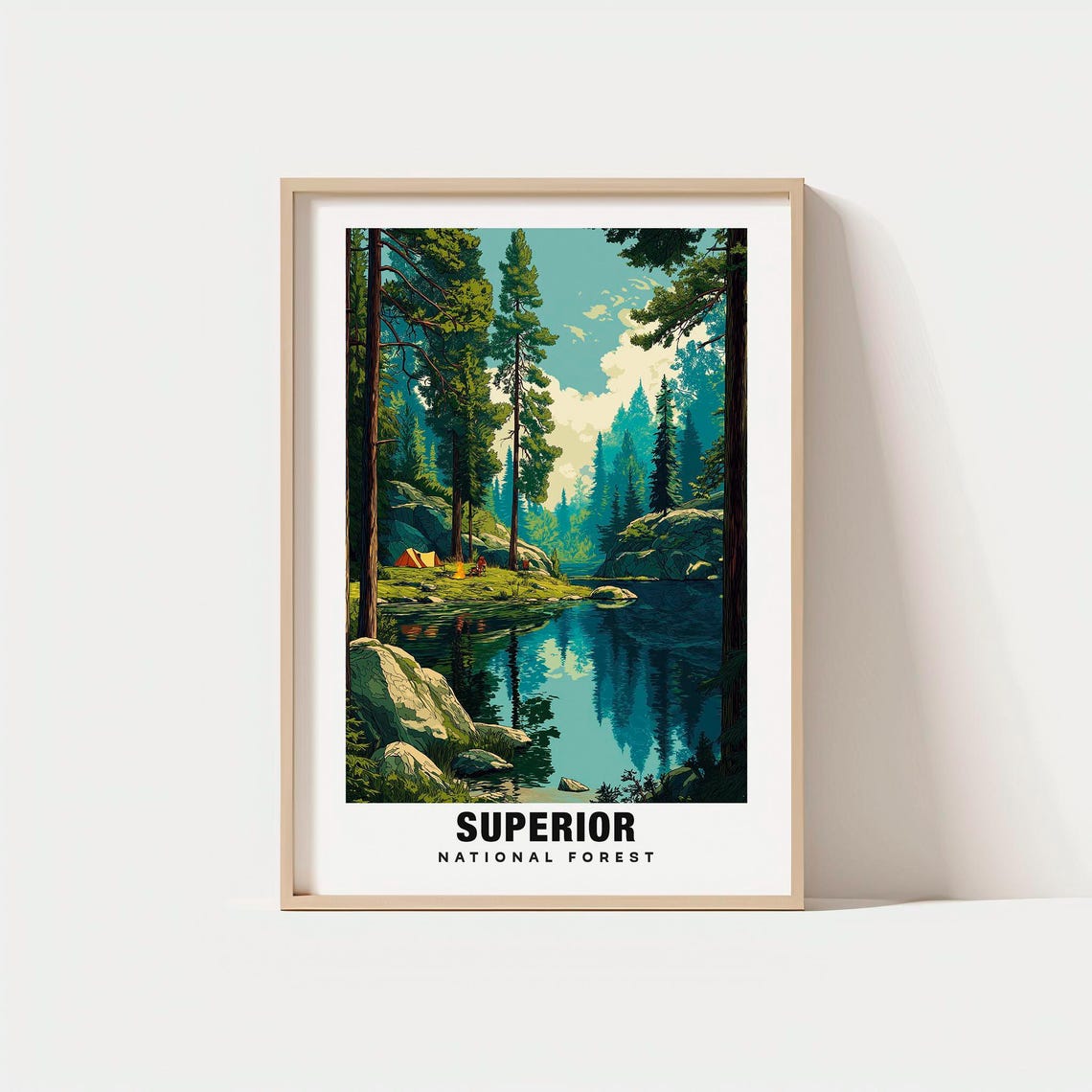 Superior National Forest Pine Lake Campground Retreat Poster