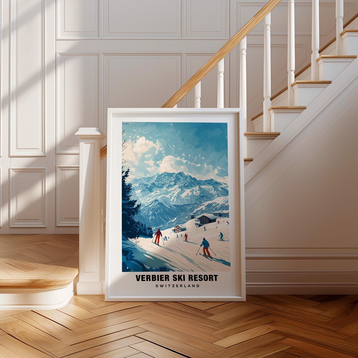 Verbier Ski Resort Print Switzerland Poster Verbier Views Verbier Ski Verbier Mountains Switzerland Charm Verbier Beauty Verbier Art