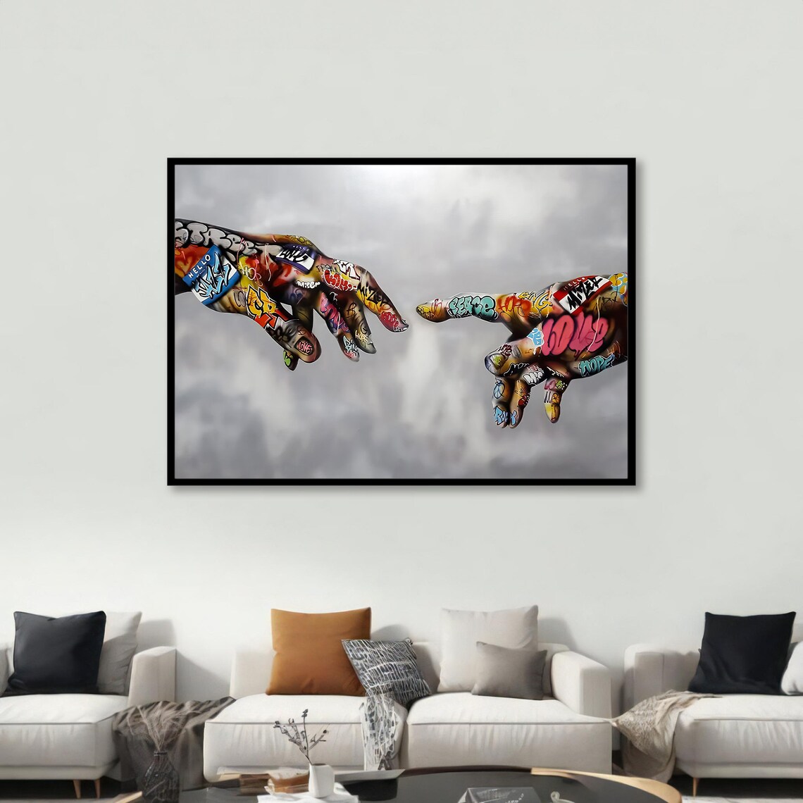 Graffiti Hands Creation, Urban Street Art Decor - Image 3