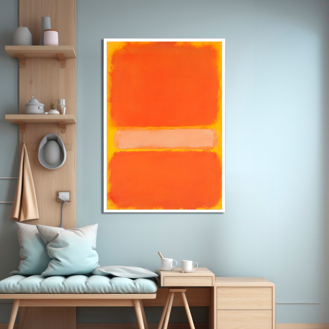 Bold Abstract Sunset, Mark Rothko Style Painting - Image 4