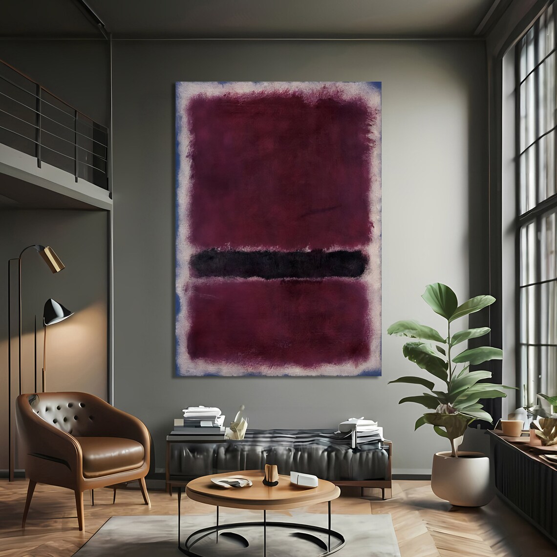Rothko Inspired Abstract Art, Contemporary Decor - Image 3