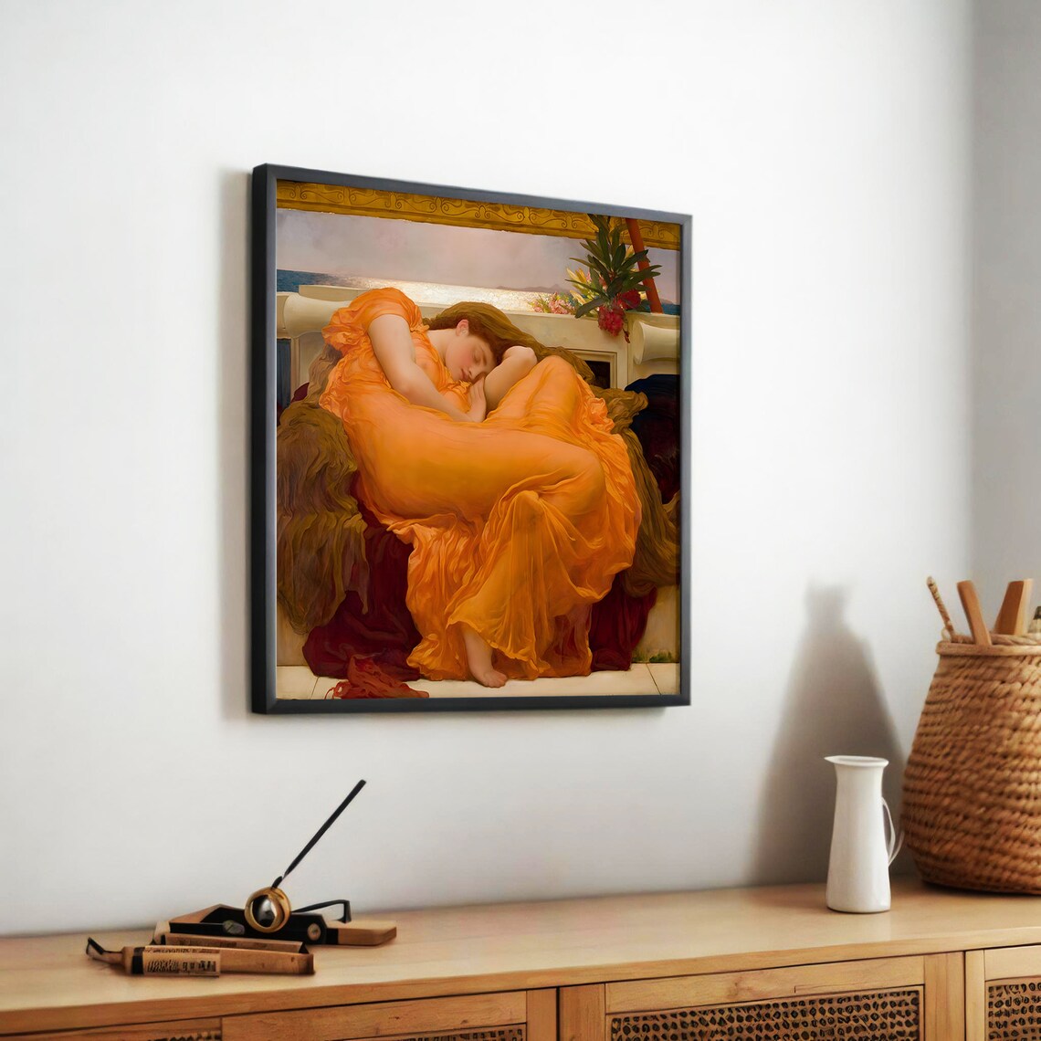 Flaming June, Classical Art Reproduction - Image 5