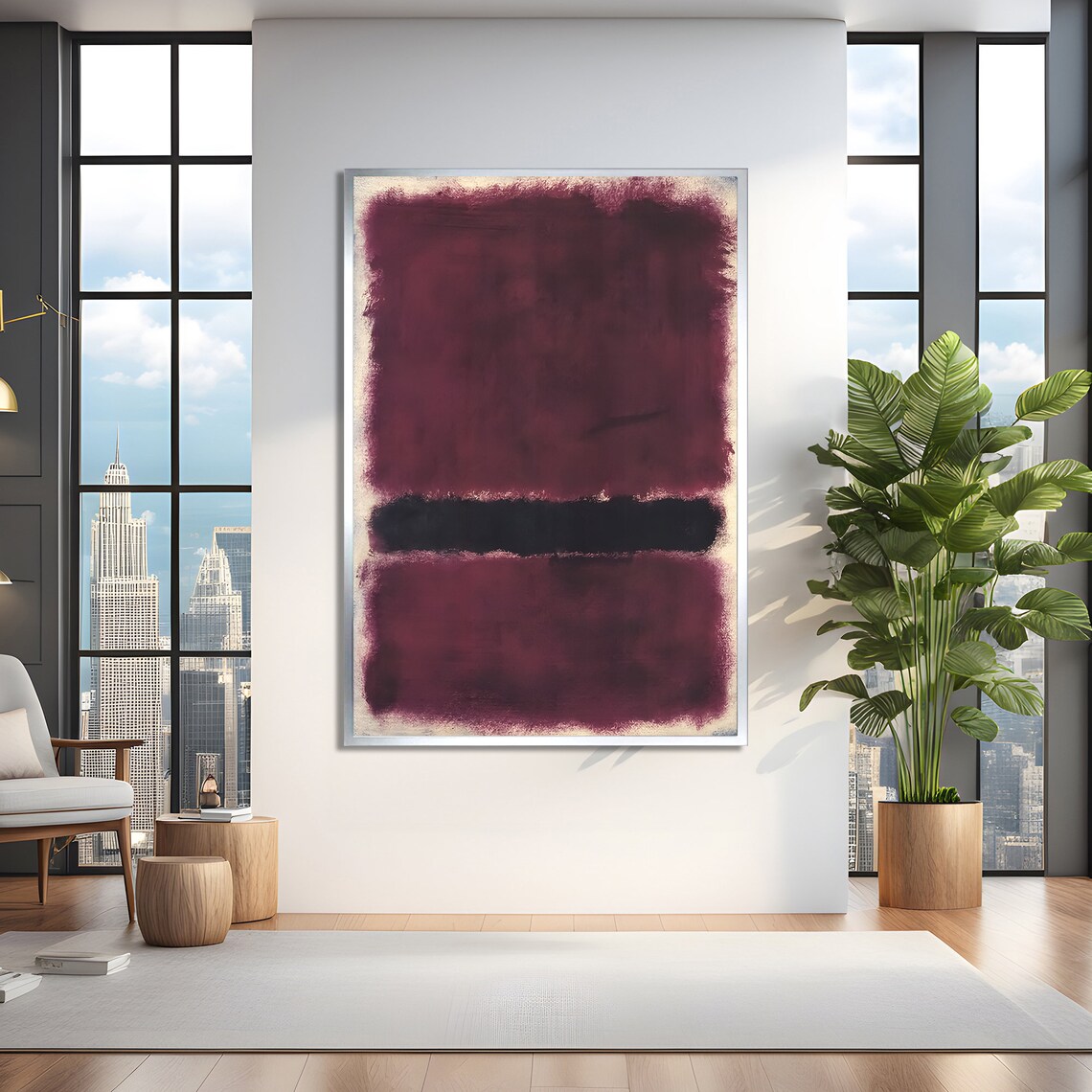 Mark Rothko Style Abstract, Sophisticated Modern Decor - Image 2