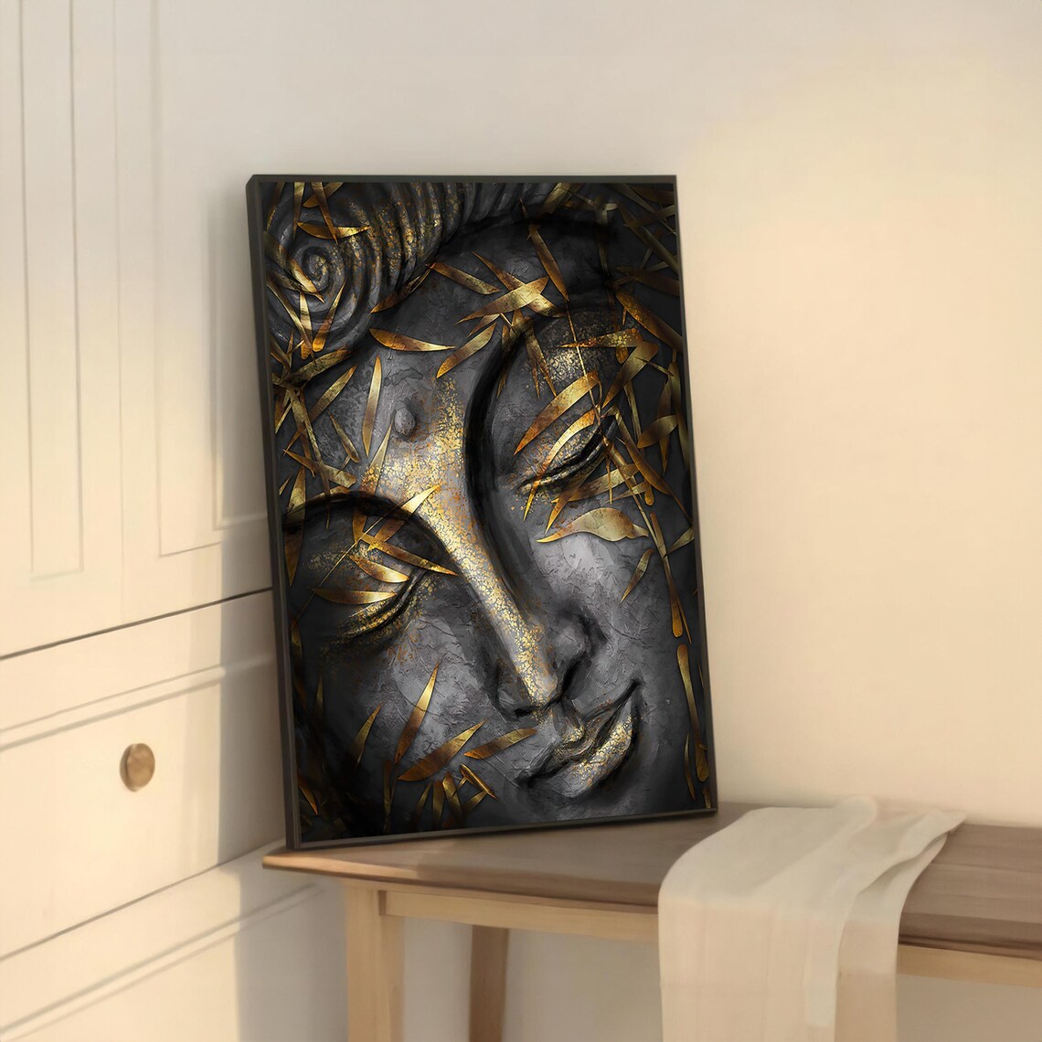 Buddha Painting, Luxurious Meditation Wall Decor - Image 5