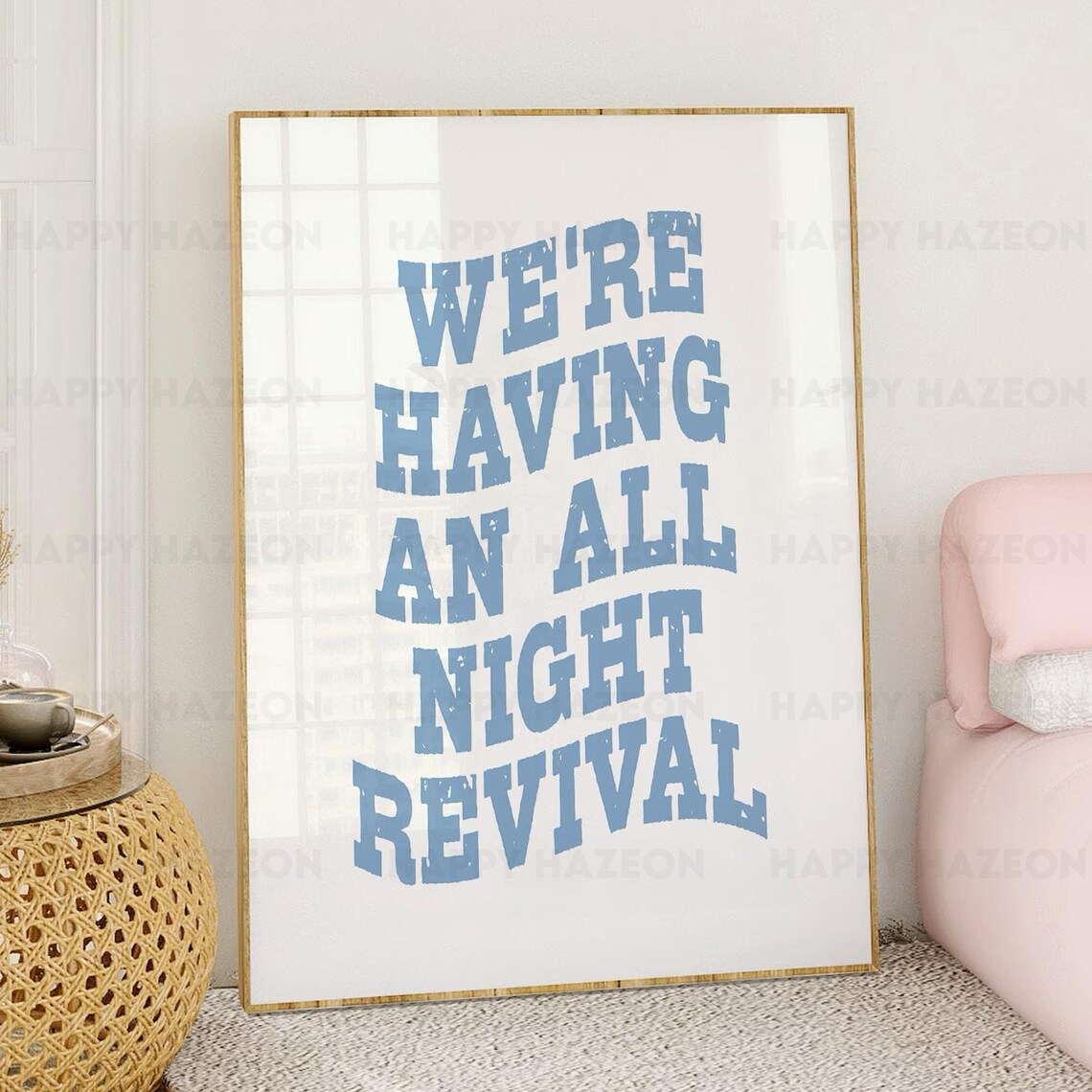All Night Revival Cowgirl Coastal Wall Art Print - Image 2