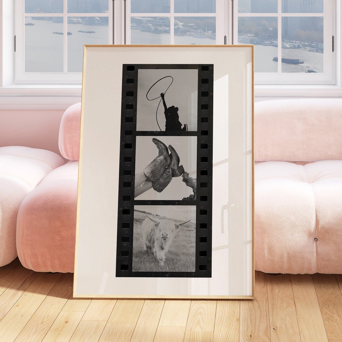 Western Cowgirl Room Decor Wall Art Cowgirl Wall Art Western Film Strip Cowgirl Inspired Wall Art Trendy Gallery Wall Art Poster - Image 4