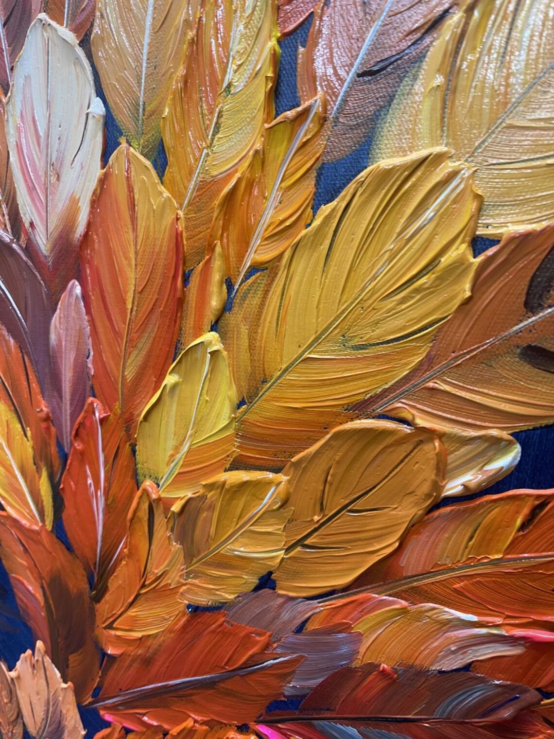 Abstract Colorful Feather Painting, Minimalist Art Print - Image 5