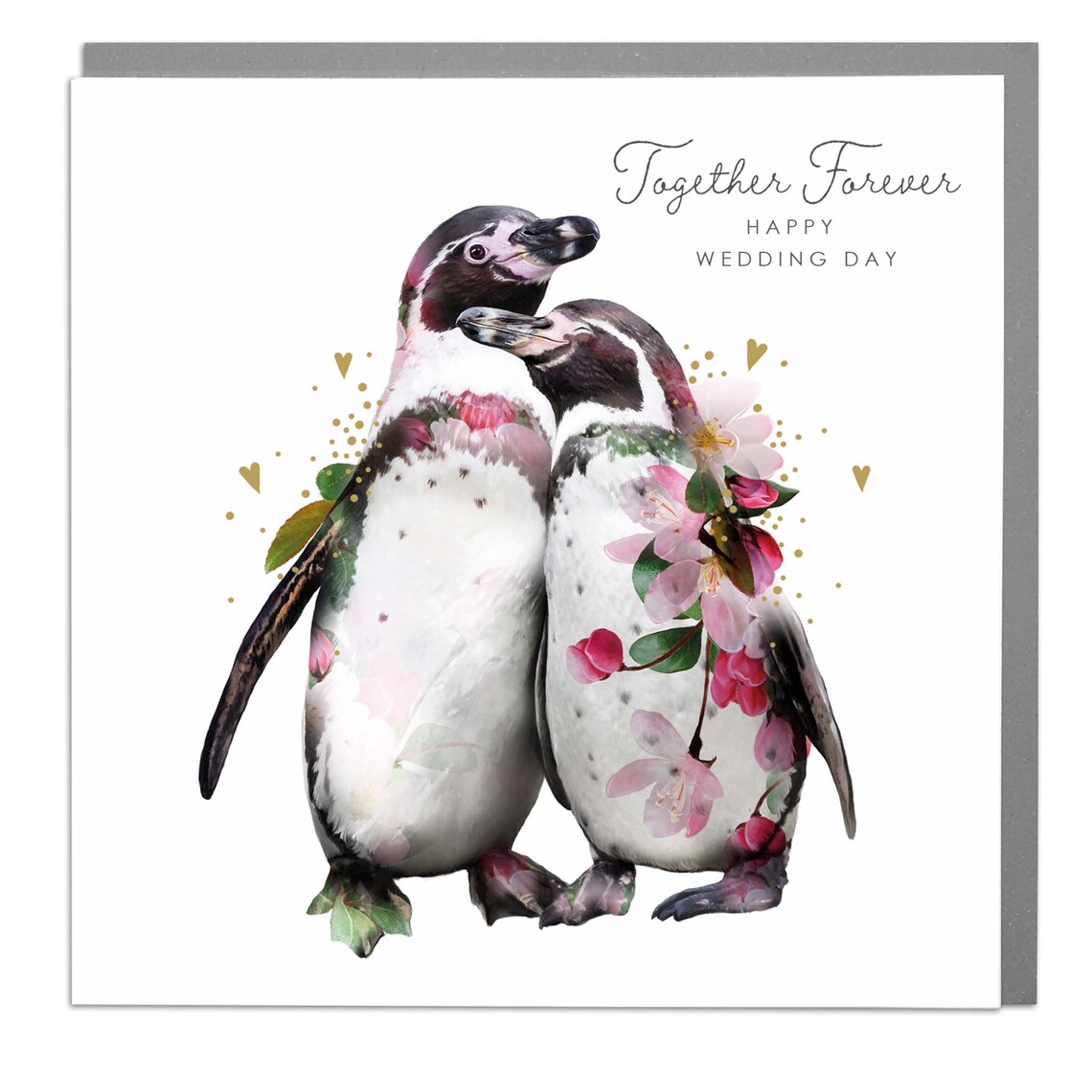 Happy Wedding Penguins Day Card, Lola Design