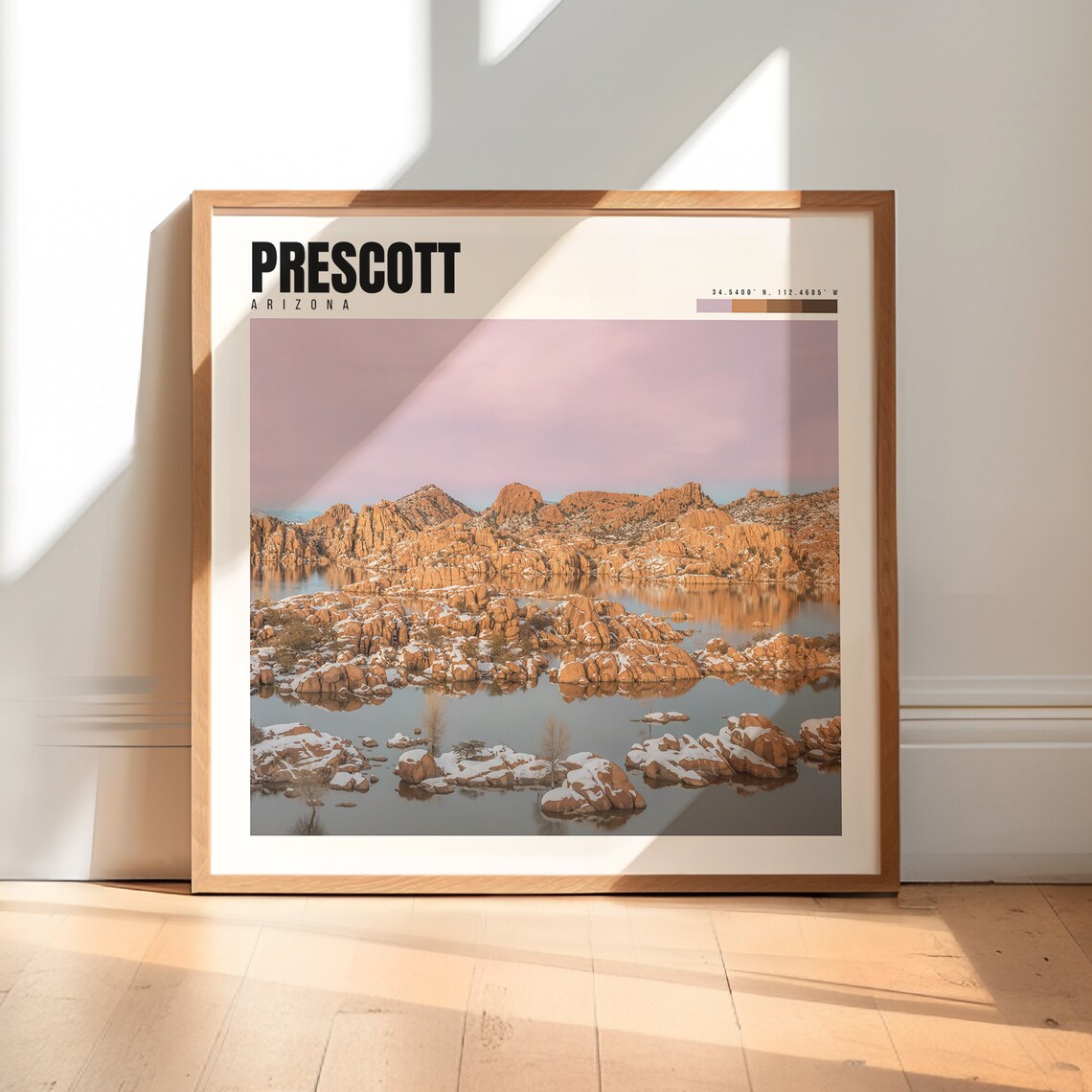 Prescott Arizona Travel Poster, Prescott Decor