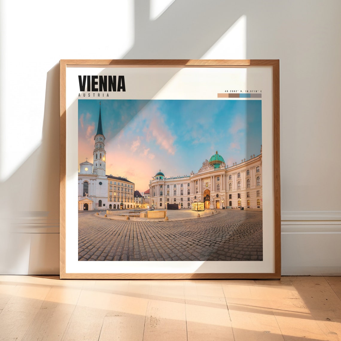 Vienna Austria Hofburg Palace Dusk Courtyard Historic Old Town Poster