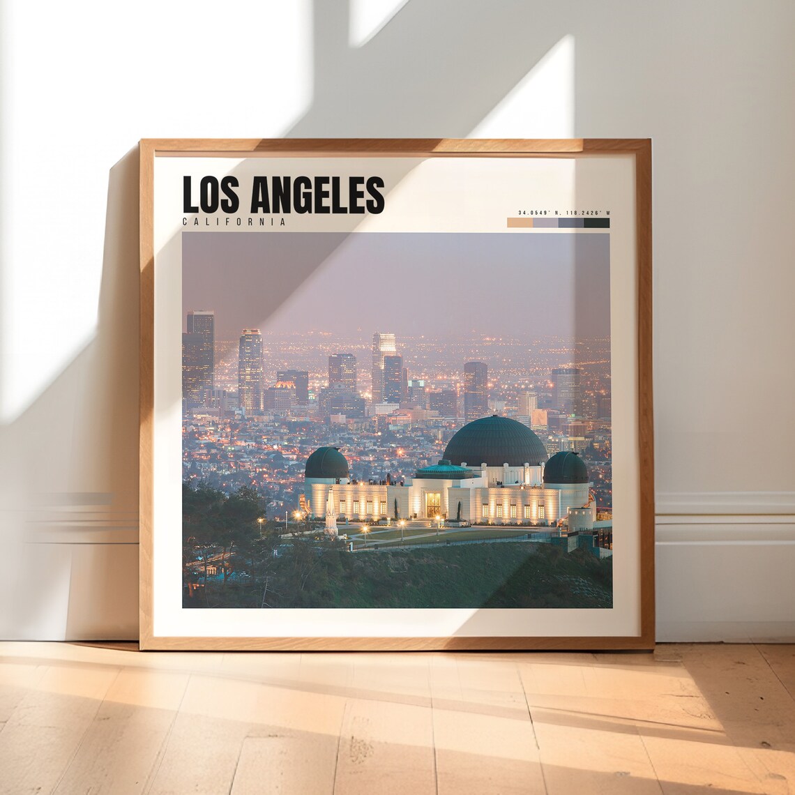 Los Angeles, California Travel Poster, Wall Decor