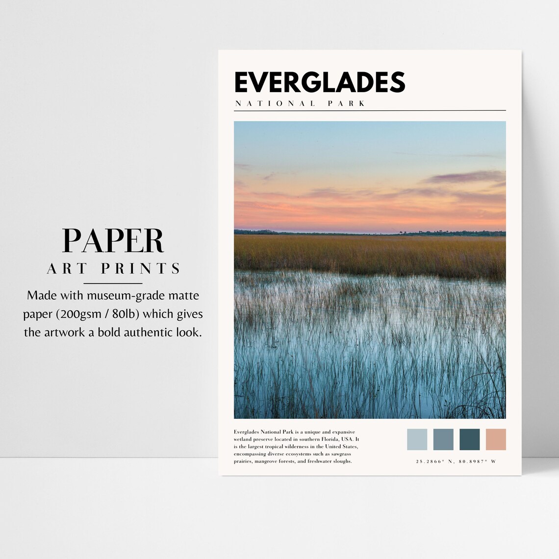 Florida Everglades National Park Travel Poster - Image 3