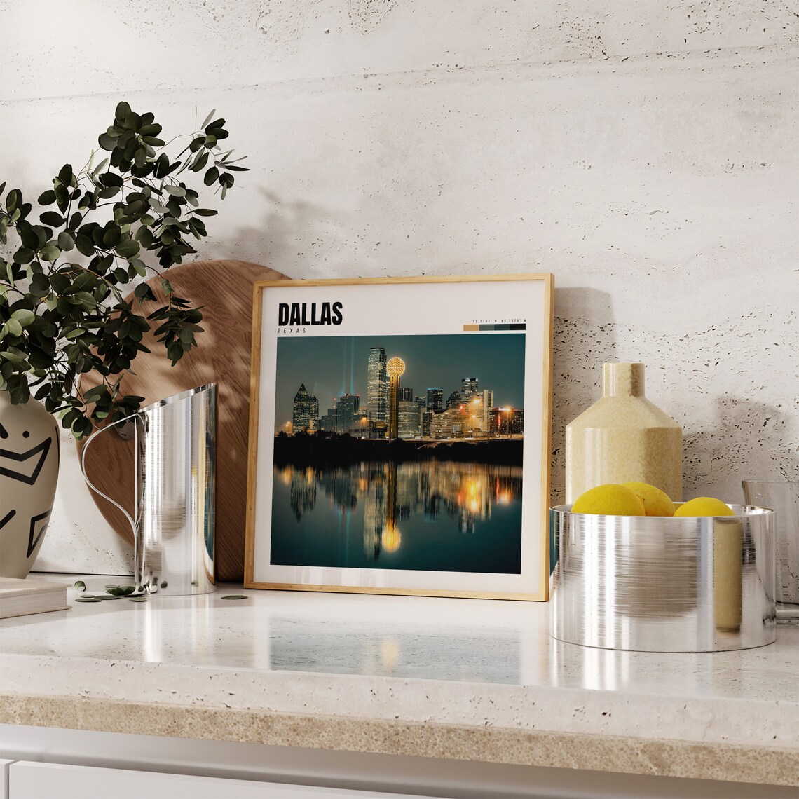 Dallas Texas Travel Poster, Wall Art Print - Image 4
