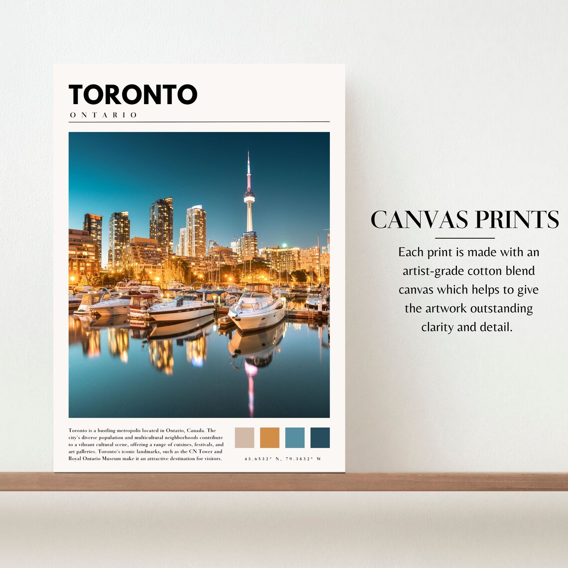 Toronto Ontario Travel Poster, CN Tower Photography - Image 2