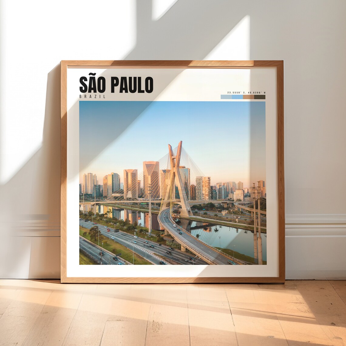 Sao Paulo, Brazil Travel Poster Art Print