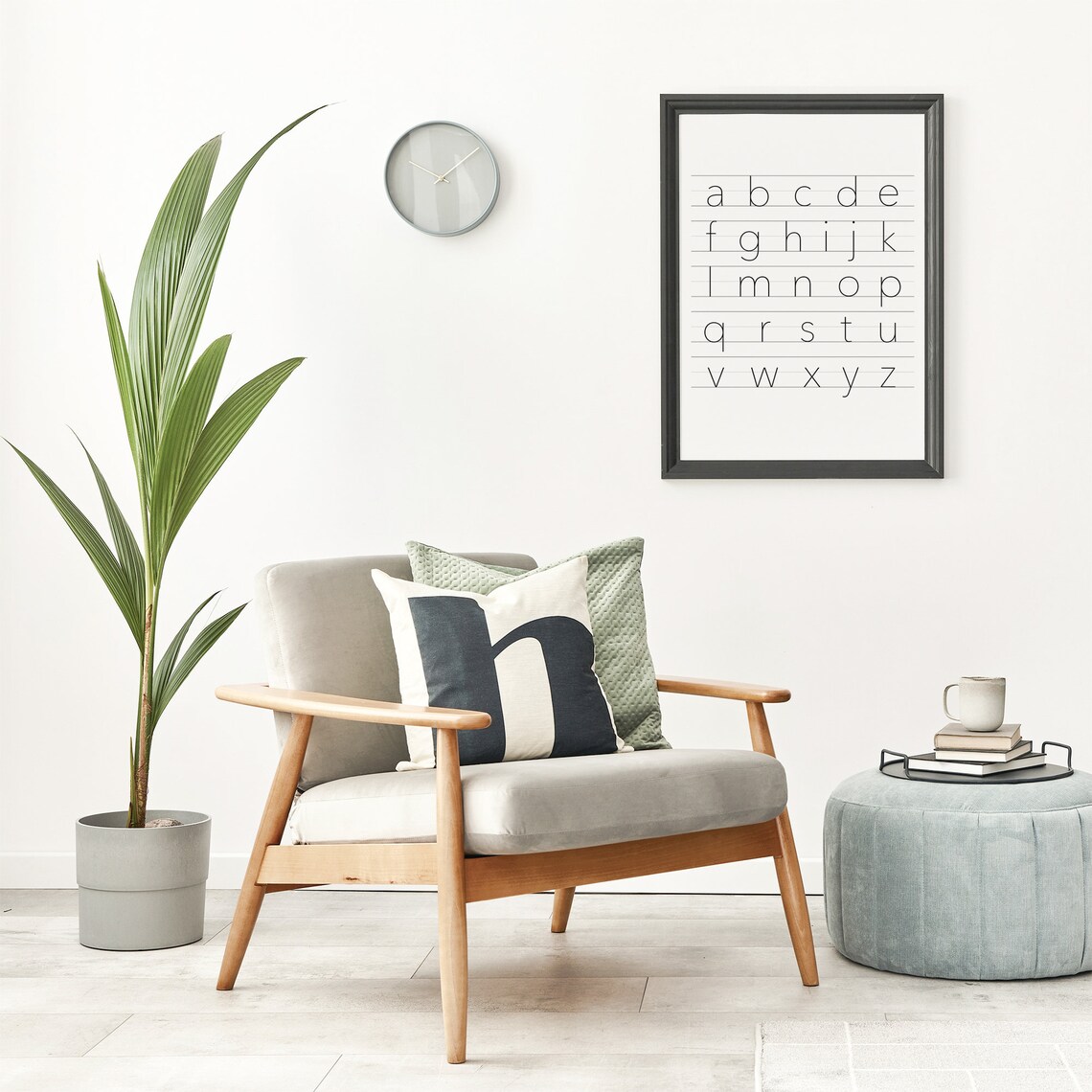 Lowercase Alphabet Poster, Minimalist Graphic Poster - Image 2