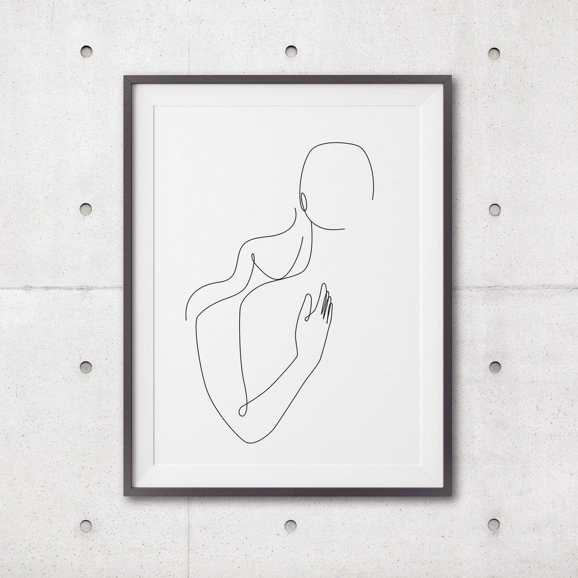 Couple Line Art Prints Line Art Poster Line Art Wall Decor Drawing Monochrome Art Line Drawing Abstract Love Art - Image 3