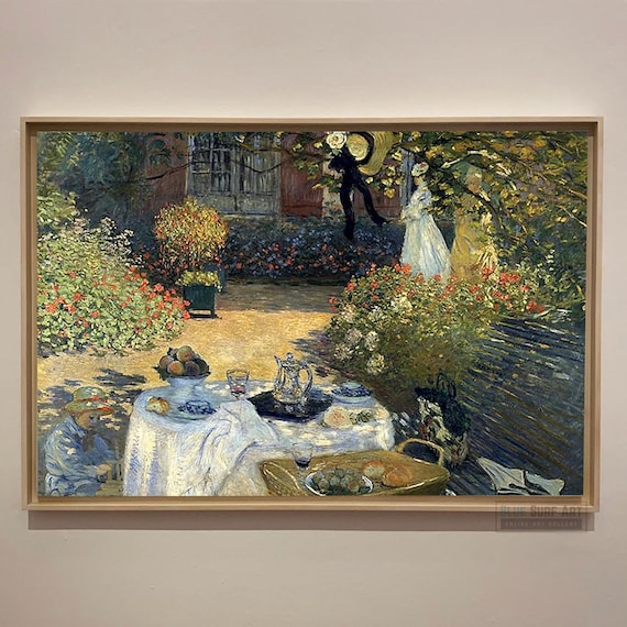 Claude Monet Painting The Luncheon Reproduction 100 Hand Painted Oil Painting On Impressionist Artist Masterpiece Reproduction Art