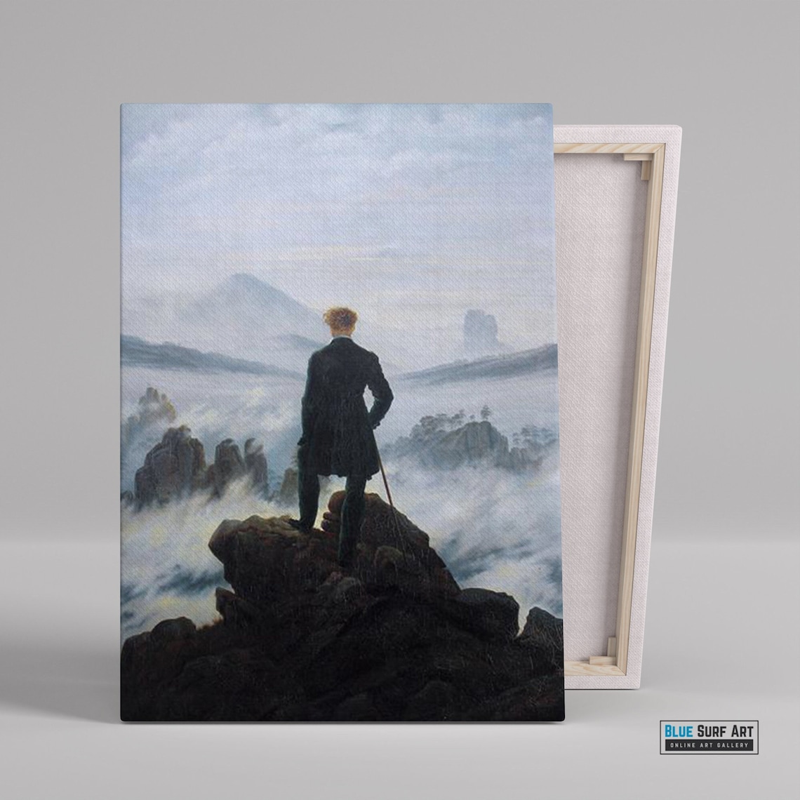 Caspar David Friedrich Wall Art The Wanderer Above The Sea Of Fog Art Reproduction 100 Hand Painted Oil Painting On