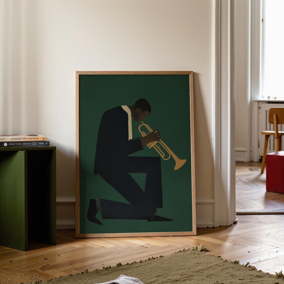 Vintage Jazz Poster, Retro Music Art Print